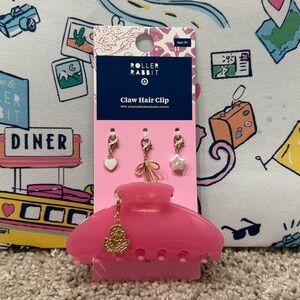 Roller Rabbit x Target 💖 Charm Claw Clip Light Pink